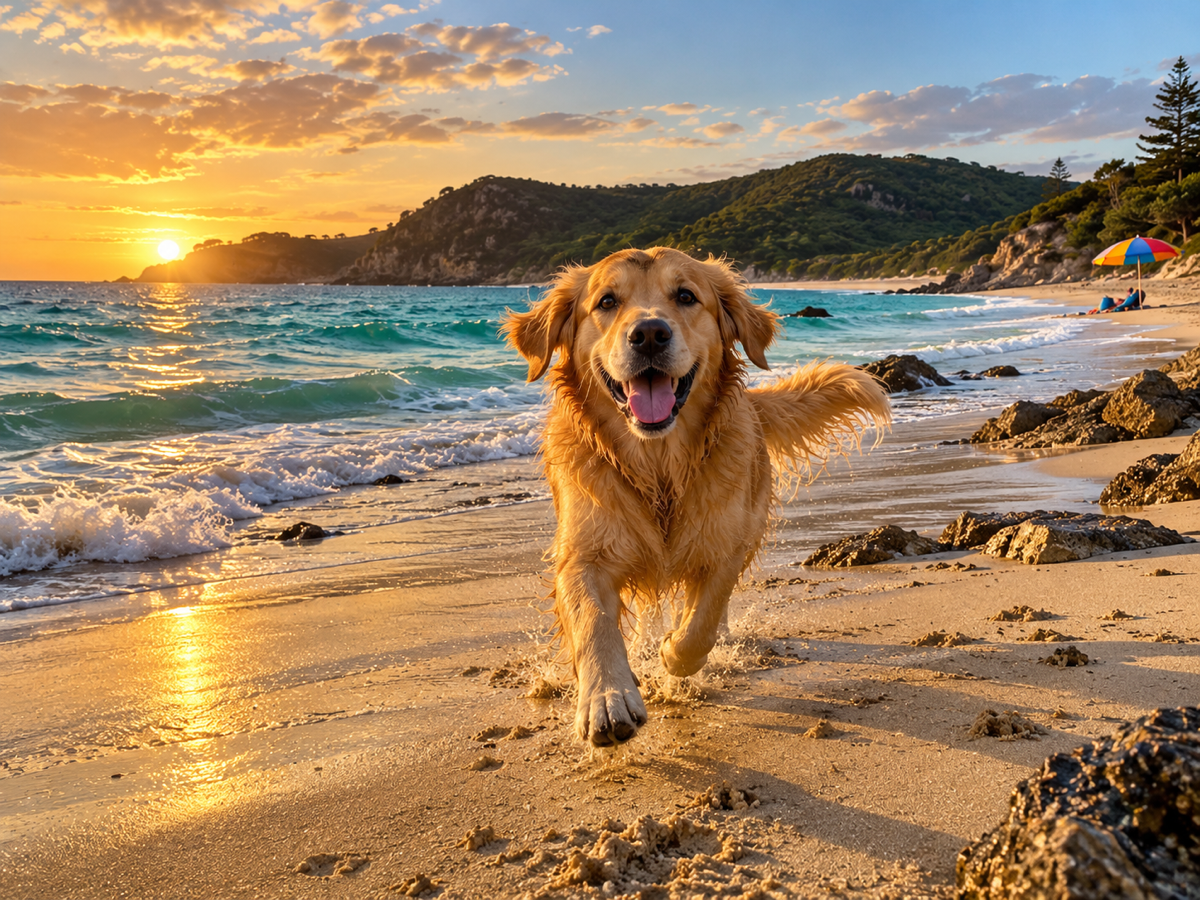 A dog photo ready to crop for a puzzle